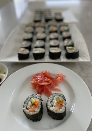 A picture of Sushi (Kappa Maki).