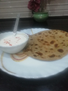 A picture of Onion Paratha.