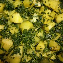 A picture of Methi aloo.