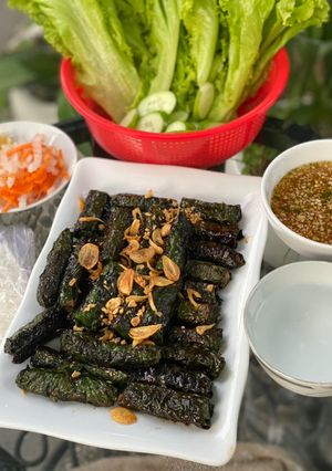 Hình của món Bò lá lốt.