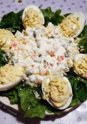 Une photo de Oeufs mimosa