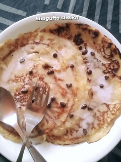 A picture of Apple pancake 🥞.