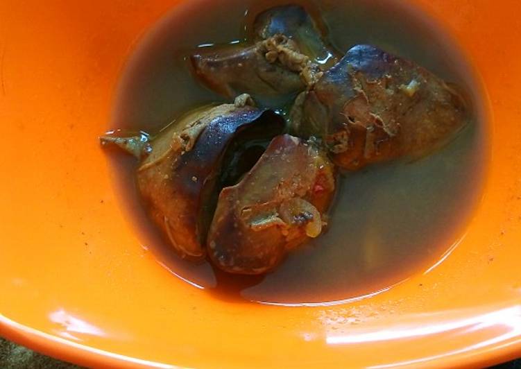 Semur ati ayam simple (Mpasi 11m Alfaatih)