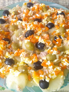 Una foto de Ensalada de patatas en vinagreta