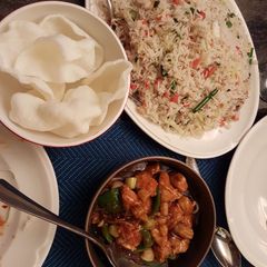 A picture of Egg fried rice.