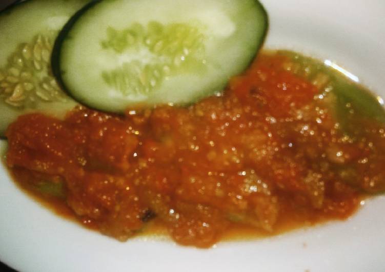 Cara Membuat Sambal Tomat Gambas Irit Untuk Jualan