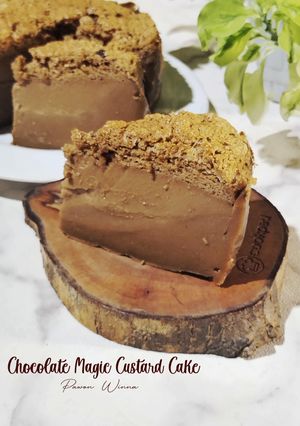 Foto resep 825. Chocolate Magic Custard Cake