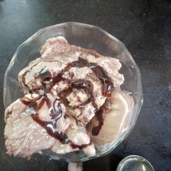 Chocolate Vanilla Ice Cream A picture of Chocolate Vanilla Ice Cream.