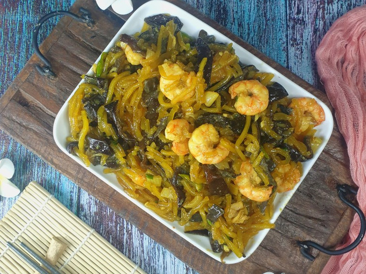 Cara Gampang Menyiapkan Mie Aci (Udang + Jamur Kuping) yang Menggugah Selera
