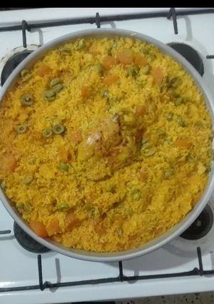 صورة لوصفة رز في الكوشة مع اسكالوب مم ❤😍😘
