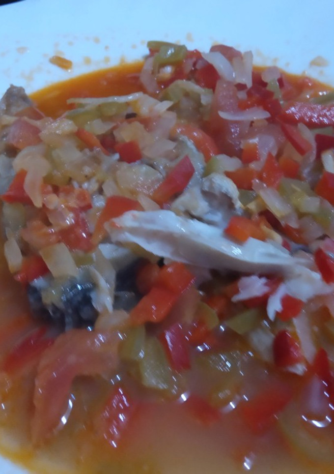Una foto de Corvina en salsa