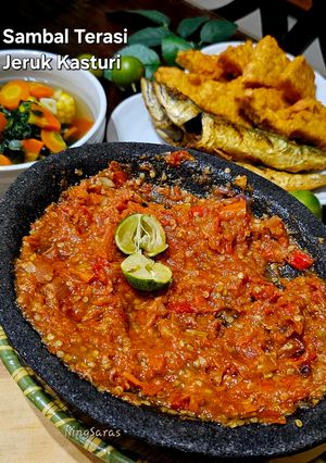Foto resep Sambal Terasi Jeruk Kasturi😋