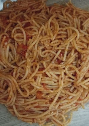 صورة لوصفة سباگيتي 😋