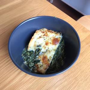 Baked Spinach with Cheese Keto