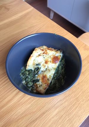 รูปของ Baked Spinach with Cheese Keto