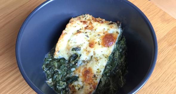 Baked Spinach With Cheese Keto