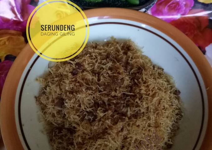 Standar Resep enak bikin Serundeng Daging Giling  lezat