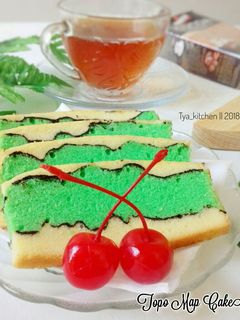 Foto resep Topo Map Cake / Cake Alunan Kasih