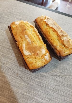 Una foto de Budín de manzana