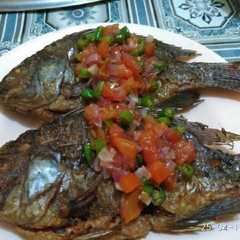 รูปของ Ikan mujair sambal dabu2