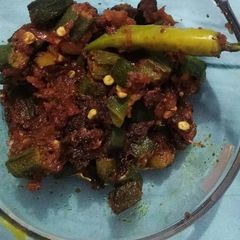 Masala bhindi A picture of Masala bhindi.