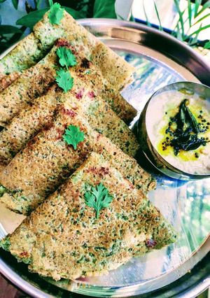 A picture of Moong dal dosa.