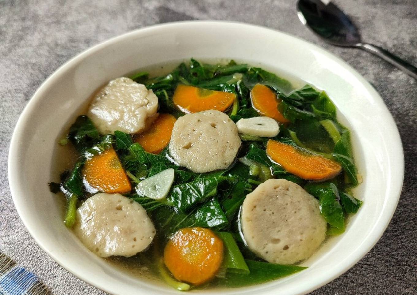 Sop Bayam Bakso