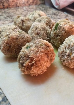 Una foto de Bolitas de berenjena