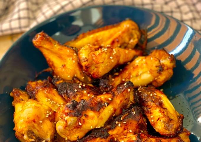 Alitas piri piri en freidora de aire Ninja foodie Receta de Irene-Guirao-  Cookpad