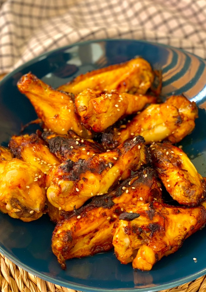 Una foto de Alitas piri piri en freidora de aire Ninja foodie