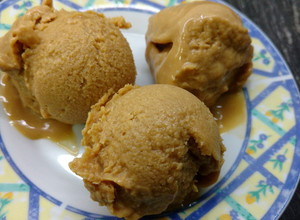 Una foto de Helado de dulce de leche