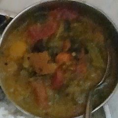 Malabar Spinach chadchadi, A picture of Malabar Spinach chadchadi,.