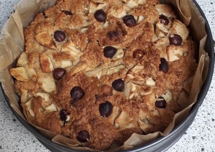 La Délicieuse Recette du Gâteaux rustique pomme - noisette (vegan)