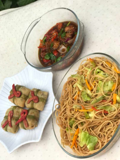 Freid spaghetti ainihin hoton girkin