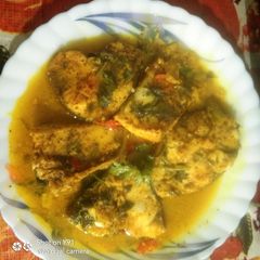 A picture of Bengali Recipe Bhapa Rui Mach.