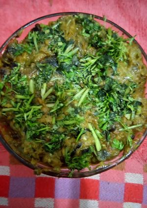 A picture of Delious Baigan bhartha make at home..