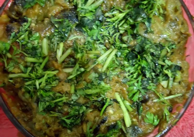 Delious Baigan bhartha make at home.