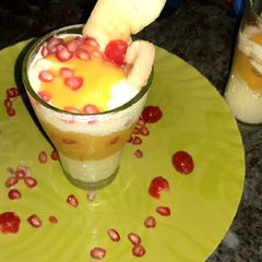 Mango custard A picture of Mango custard.