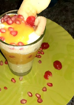 A picture of Mango custard.