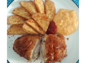 Foto resep Chicken Cordon bleu ala solaria (ayam ham keju)