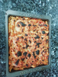 Una foto de Macarrones gratinados