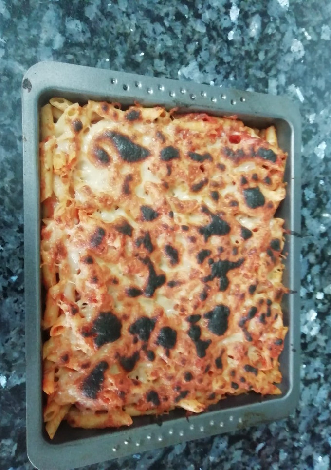 Una foto de Macarrones gratinados