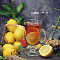 A picture of Teh Lemon Halia Madu.
