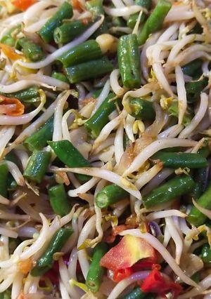 Foto resep Tumis kacang panjang dan tauge
