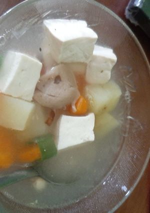 Foto resep Sayur sop tahu, telur, baso🤤