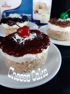 Foto resep Unbaked Cheese Cake (no oven,no kukus,no mixer & no whip cream)