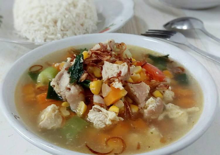 Sup Jagung Manis (Pake Ayam+Telur) #PR_Jagung