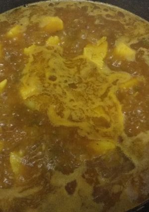 Una foto de Risotto de pollo al disco