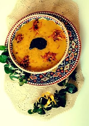عکسی از دستور آش عدس و بلغور گندم کردستان