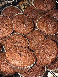Kakaós-csokis muffin recept fotója